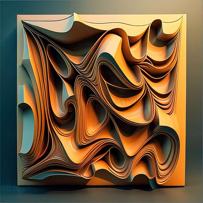 3D модель Абстрактная живопись (STL)